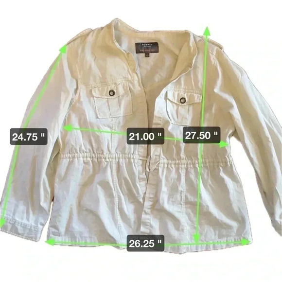 Torrid 3 100% cotton spring jacket - Picture 7 of 7